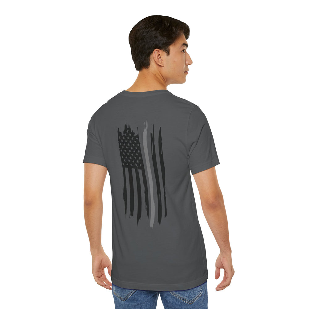 Thin Grey Line Flag Tee – Corrections Don’t Cry, They Contain