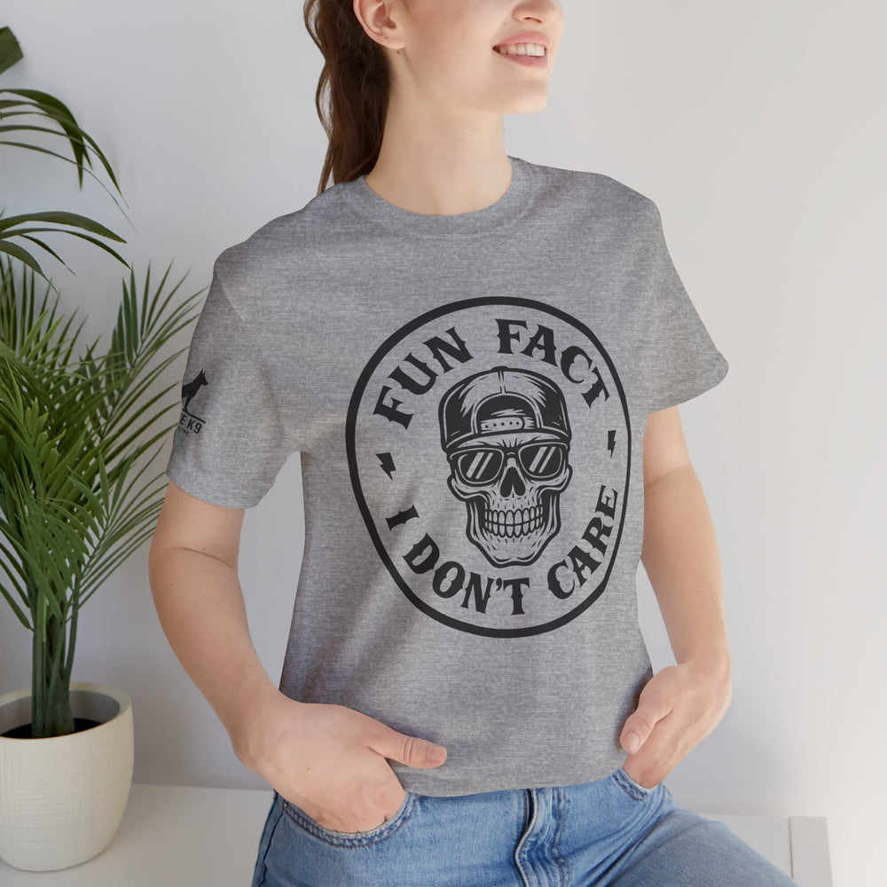 Fun Fact: I Don’t Care – Skull Tee