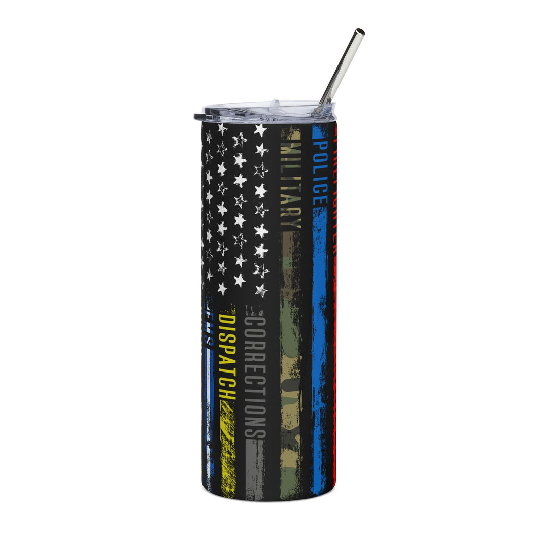 image United We Stand – Thin Line Flag Tumbler