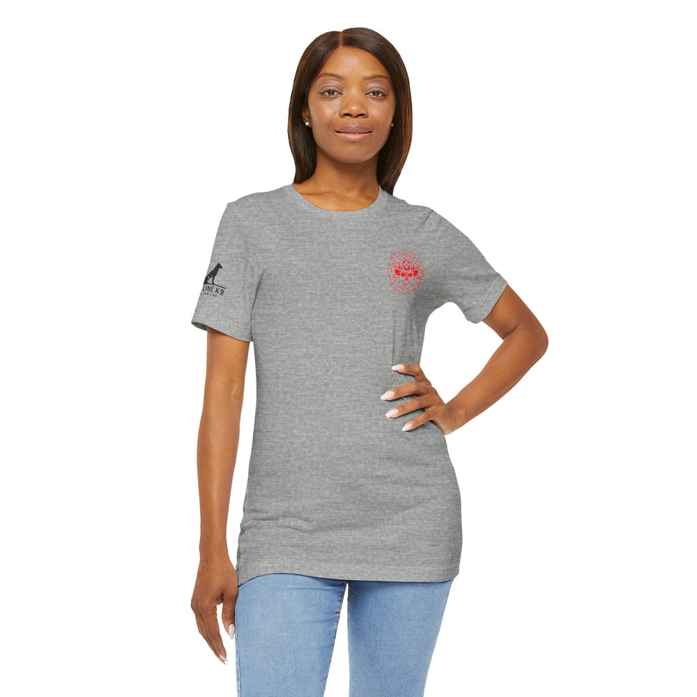 Firefighter Cross American Flag Tee
