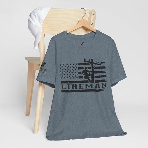 Lineman Flag Tee – High Voltage Hero Edition