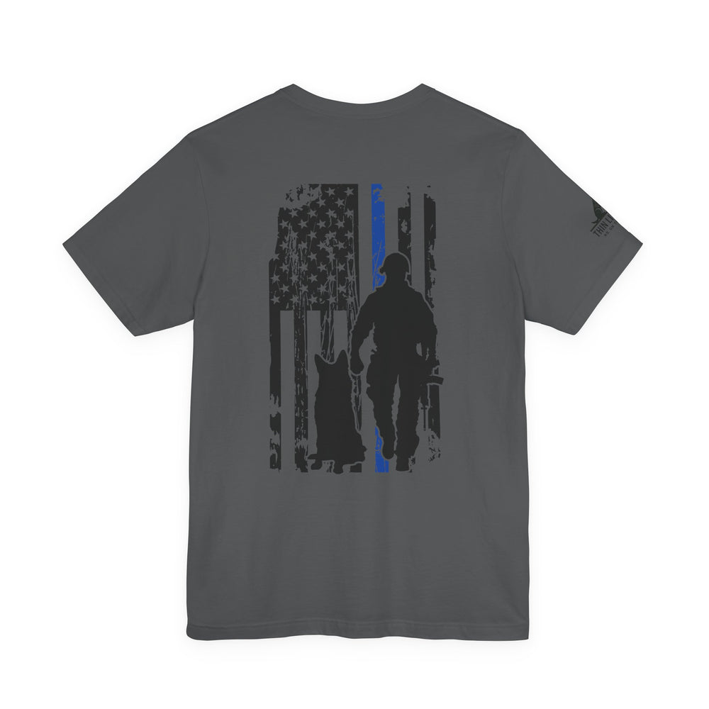 Thin Blue Line Flag K9 Handler Tee