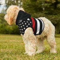 Thin Red Line Flag Firefighter Dog Hoodie