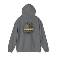 Thin Yellow Line hoodie with “Tell Me Your Worst and I’ll Send the Best”