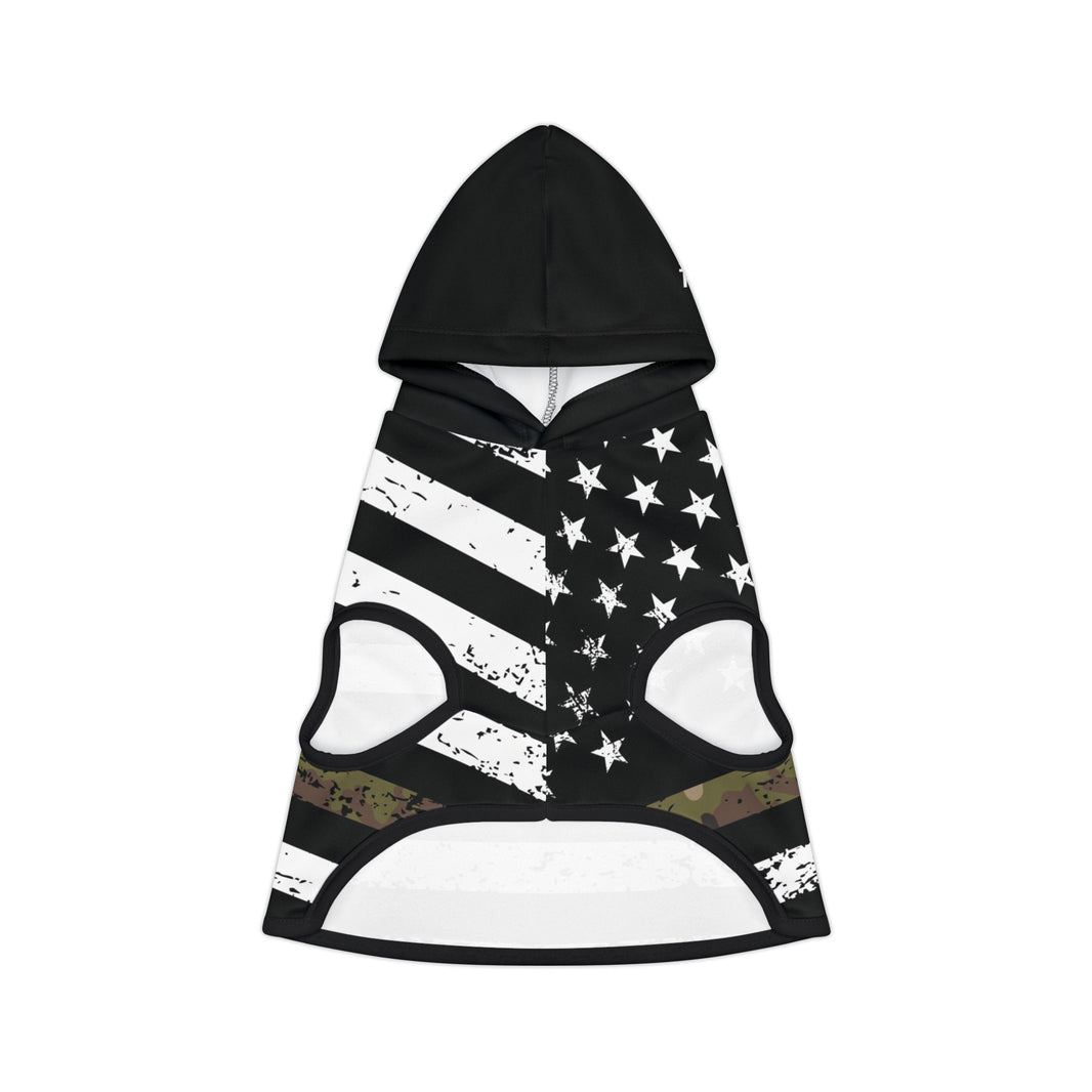 image Thin Camo Line Flag Dog Hoodie