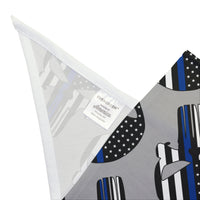 Punisher Thin Blue Line Flag Dog Bandana