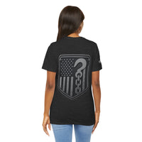 No Hook Too Heavy – Tow Truck Flag Tee