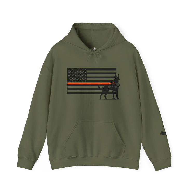 Search & Protect K9 Hoodie – Thin Orange Line