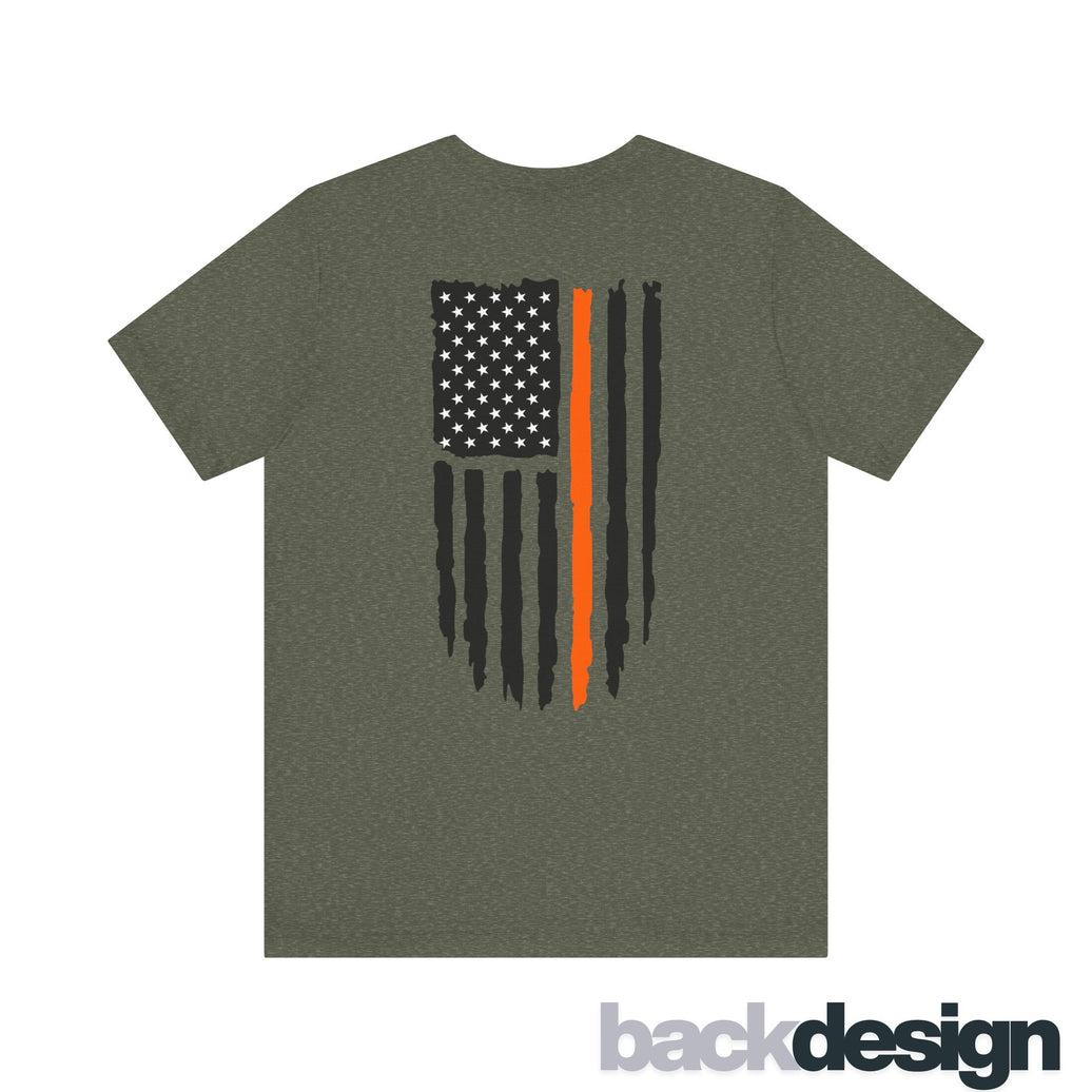 Thin Orange Line Flag T-shirt