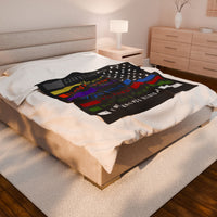 United Thin Line Plush Blanket – Strength, Service & Sacrifice