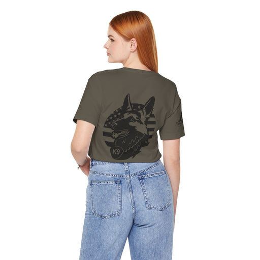 Patriotic K9 American Flag Tee