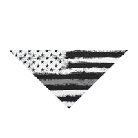 Corrections Thin Silver Line Flag Dog Bandana
