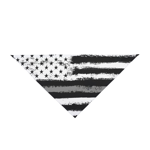 Corrections Thin Silver Line Flag Dog Bandana