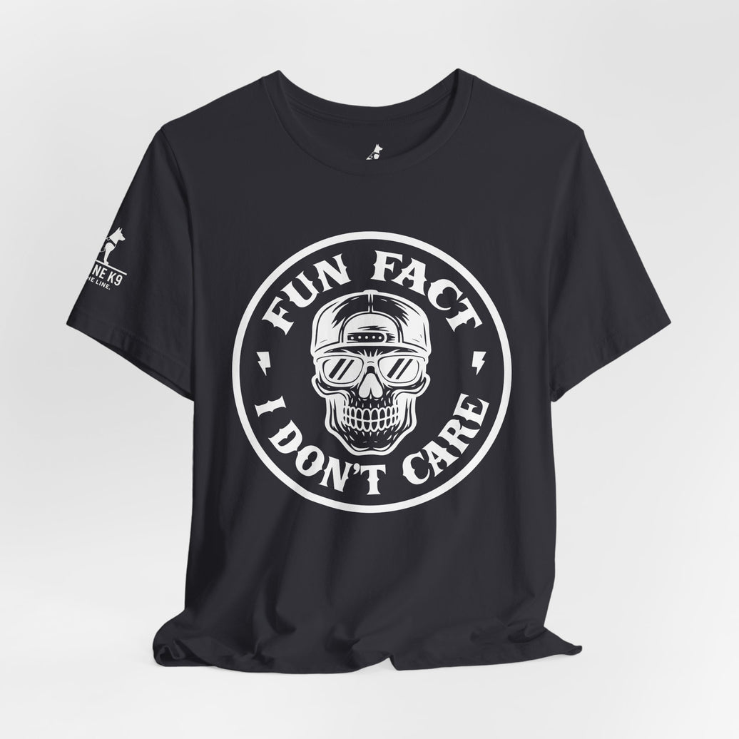 Fun Fact: I Don’t Care – Skull Tee