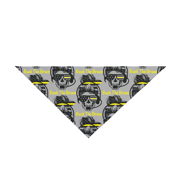 Back the Brave Dog Bandana – Dispatcher Skull Design