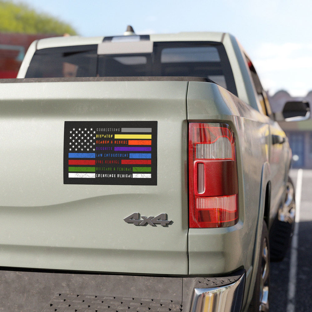 United Thin Line Car Magnet – Honor Every Service