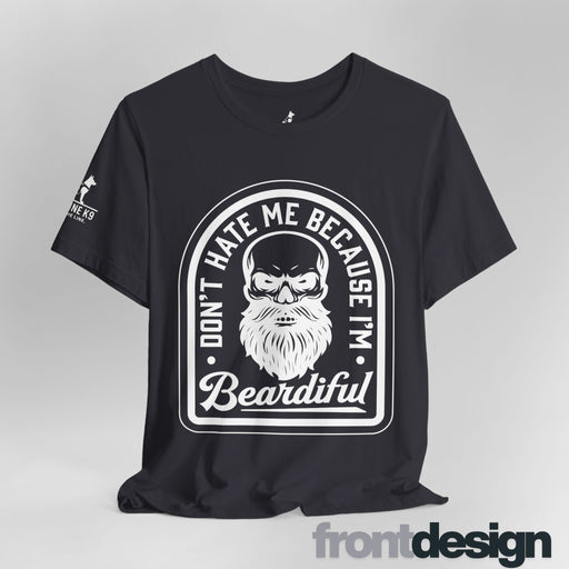 Don’t Hate Me Because I’m Beardiful – Skull Beard Tee