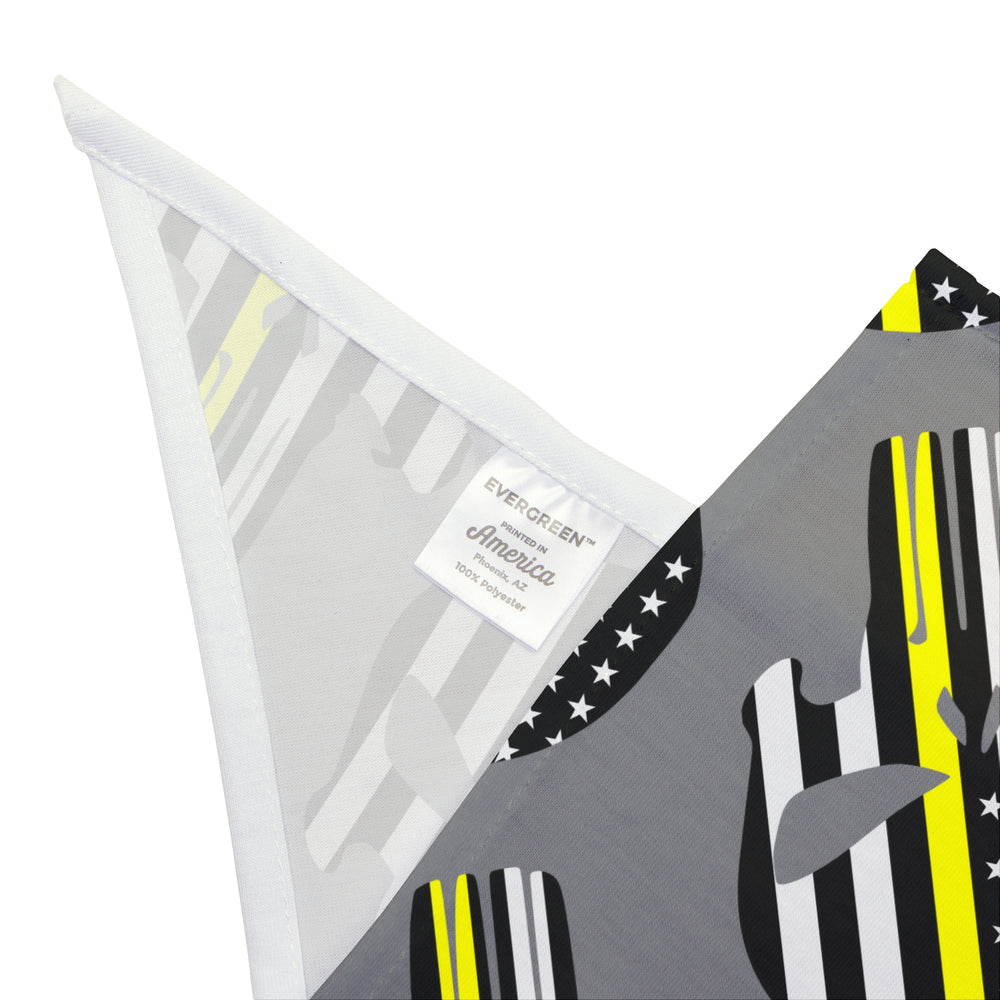 Punisher Thin Gold Line Dog Bandana