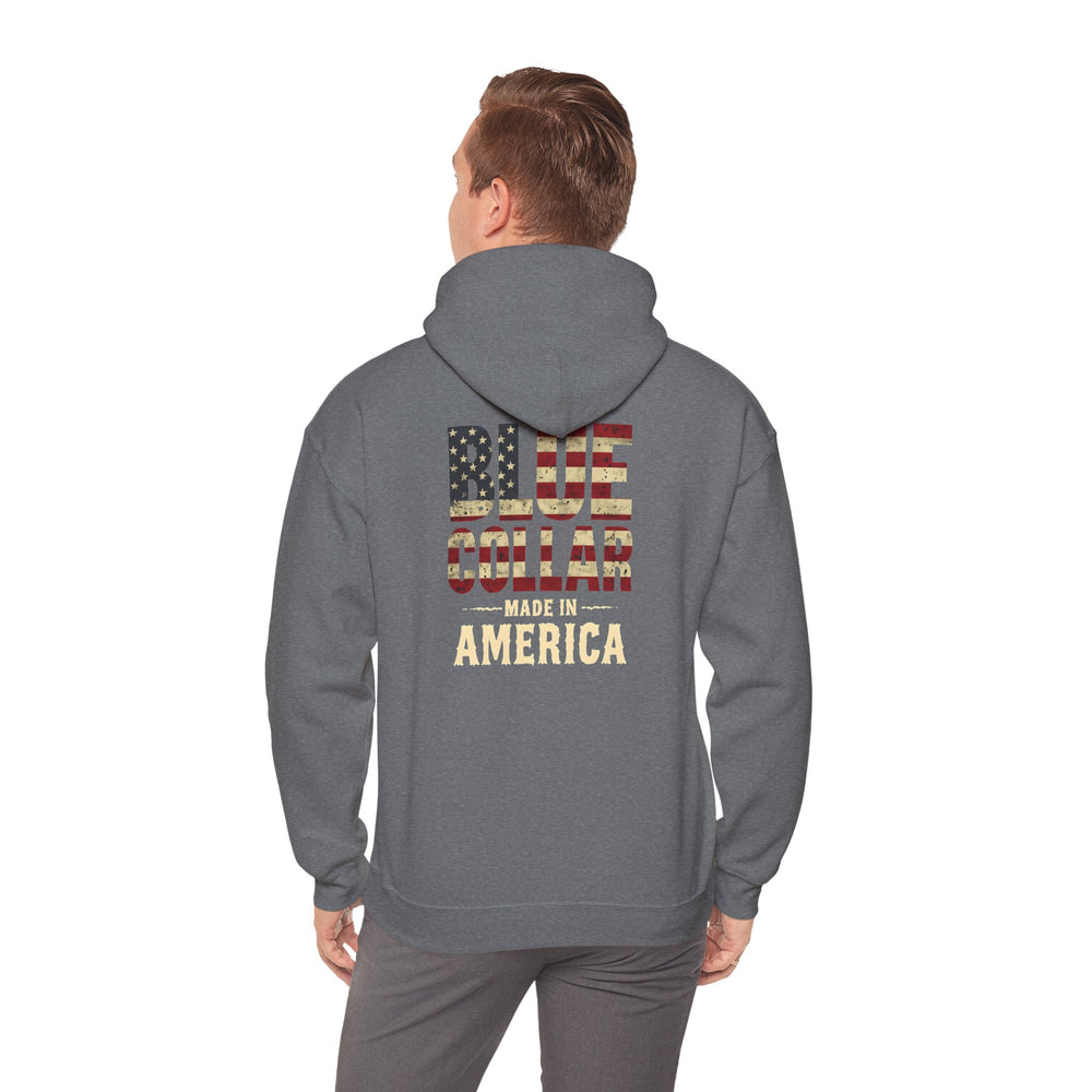 Blue Collar Made in America Hoodie – Patriotic Workwear