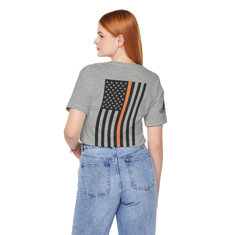 DPW Thin Orange Line Tee – Built for the Backbone
