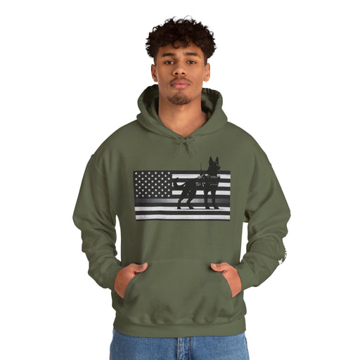 Thin Silver Line K9 Hoodie – Loyalty Wears a Badge