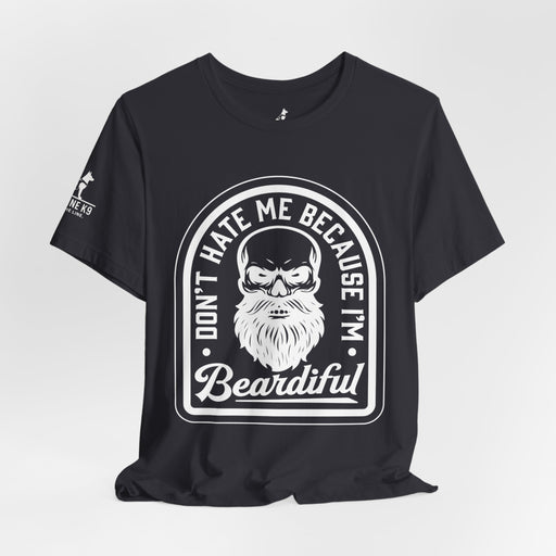 Don’t Hate Me Because I’m Beardiful – Skull Beard Tee