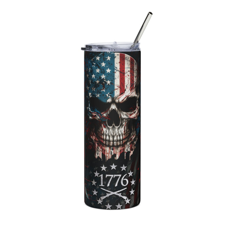 Home of the Free – 1776 Skull Patriot Tumbler