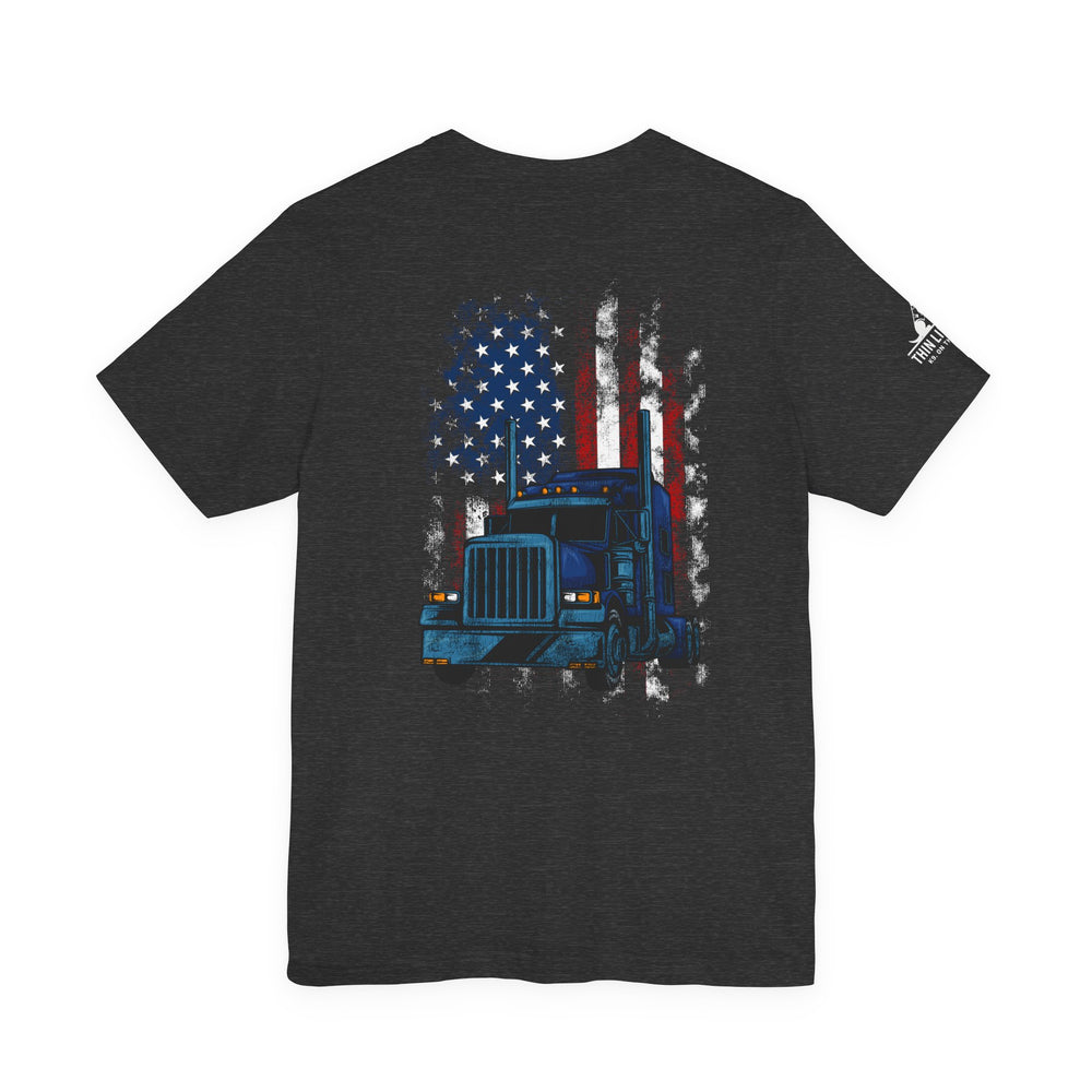 American Hauler – Distressed Flag Truck Tee