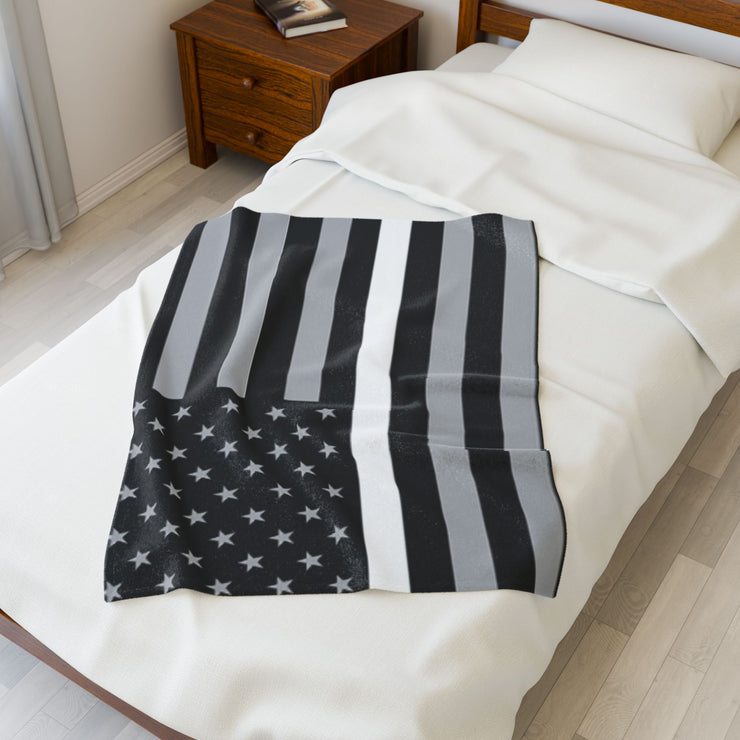 Thin White Line Blanket
