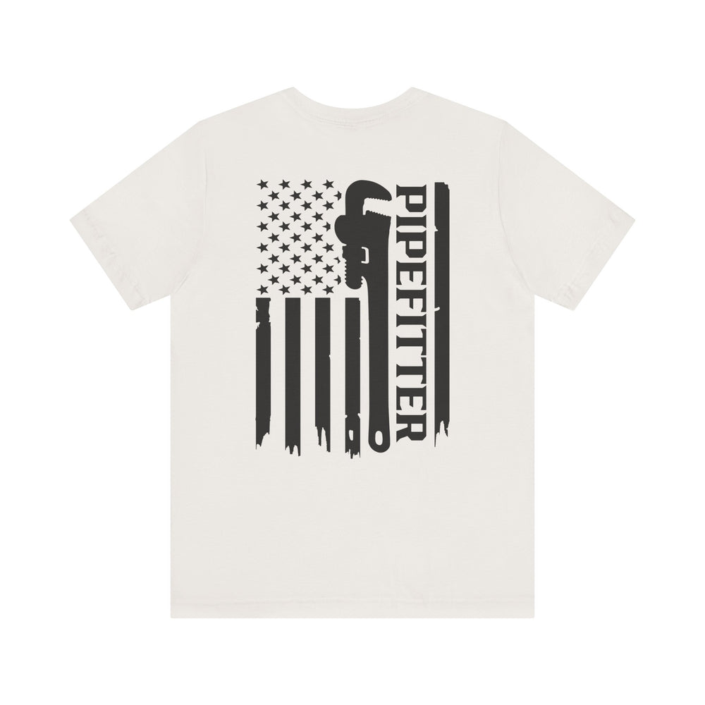 Pipefitter Pride – American Flag Trades Tee