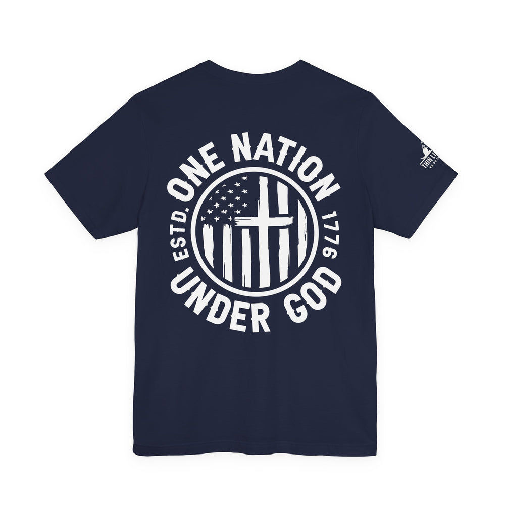One Nation Under God Tshirt | American Flag and Cross