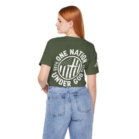 One Nation Under God Tshirt | American Flag and Cross