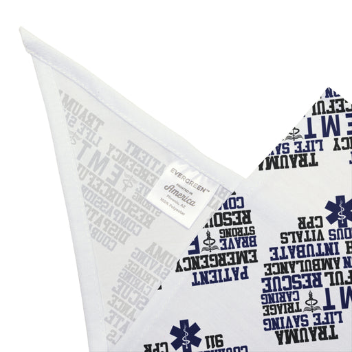 EMT, EMS, Paramedic Word Cloud Dog Bandana