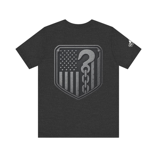 No Hook Too Heavy – Tow Truck Flag Tee