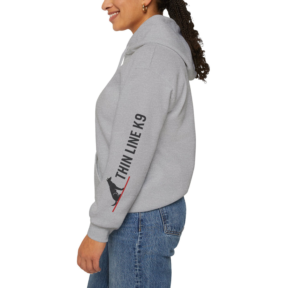 Firefighter Skull Thin Red Line Flag Hoodie Sweatshirt