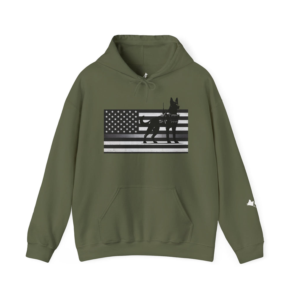 Thin Silver Line K9 Hoodie – Loyalty Wears a Badge