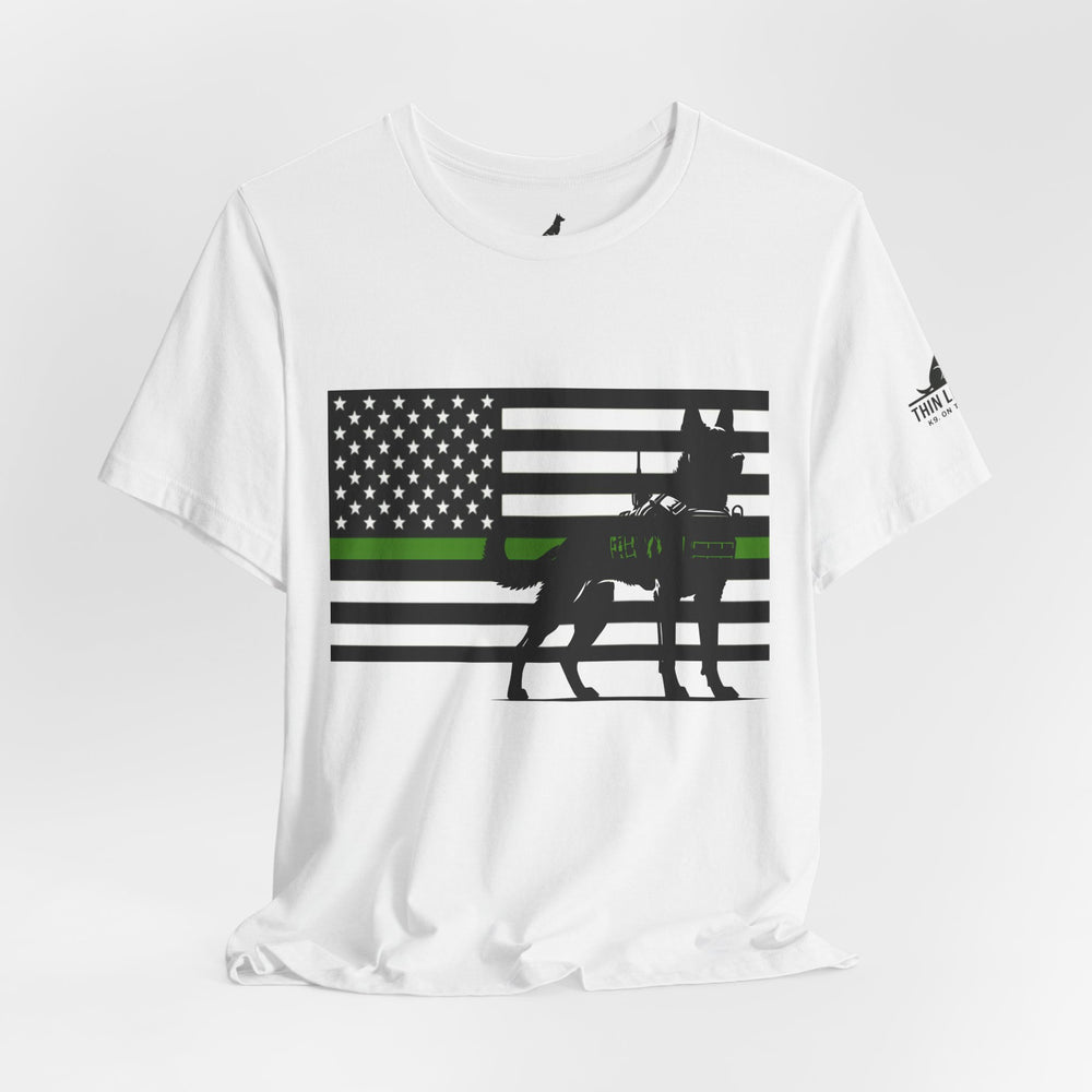 Thin Green Line Patriot Tee – Military & Federal Support