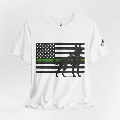 Thin Green Line Patriot Tee – Military & Federal Support