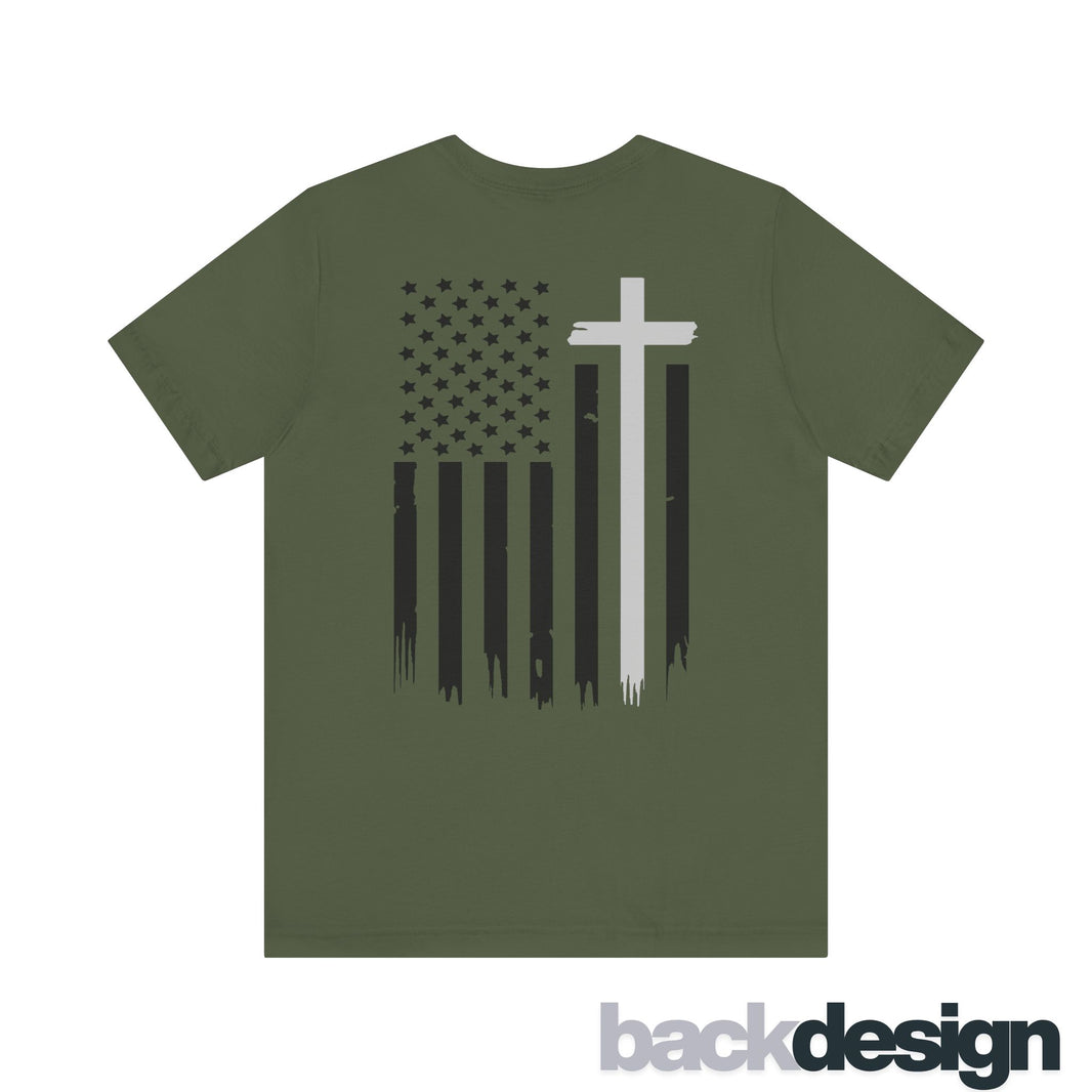 American Flag and Cross Tee