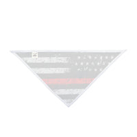 Distressed Thin Red Line Flag Dog Bandana