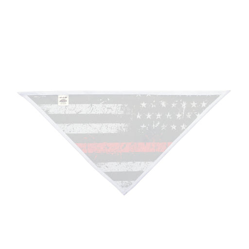 Distressed Thin Red Line Flag Dog Bandana