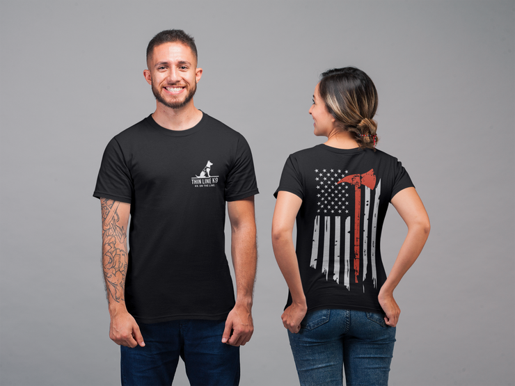 Thin Red Line Flag and Axe Shirt