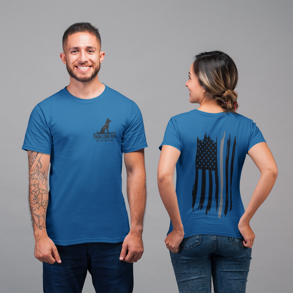 Thin Grey Line Flag Tee – Corrections Don’t Cry, They Contain