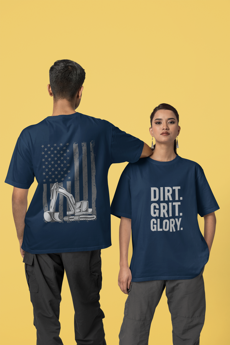 Dirt, Grit and Glory Heavy Equipment Tee – Excavator Edition