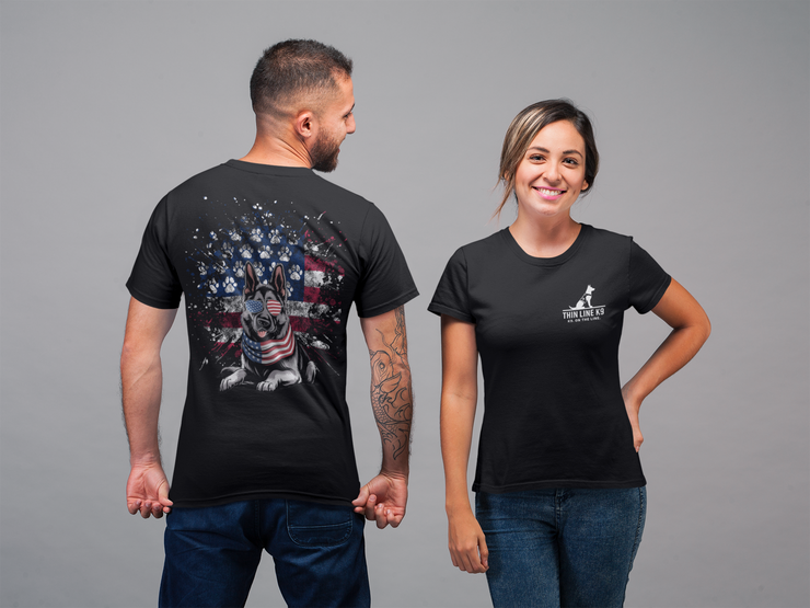 Paws, Stripes & Freedom T-shirt