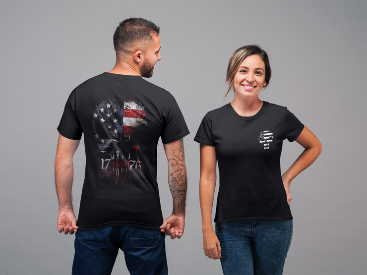 1776 Punisher American Flag Tee