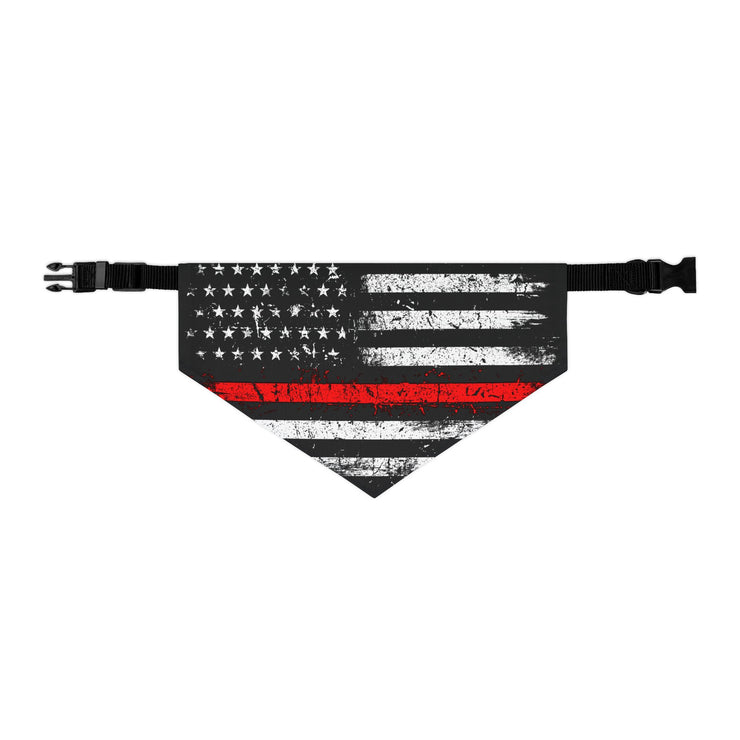 Thin Red Line Flag Dog Bandana