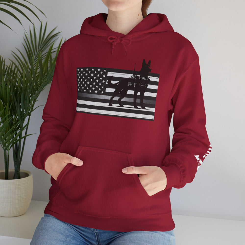 Thin Silver Line K9 Hoodie – Loyalty Wears a Badge