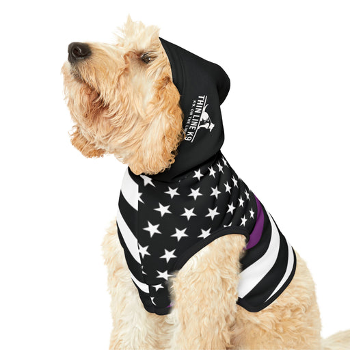 Thin Purple Line Flag Dog Hoodie