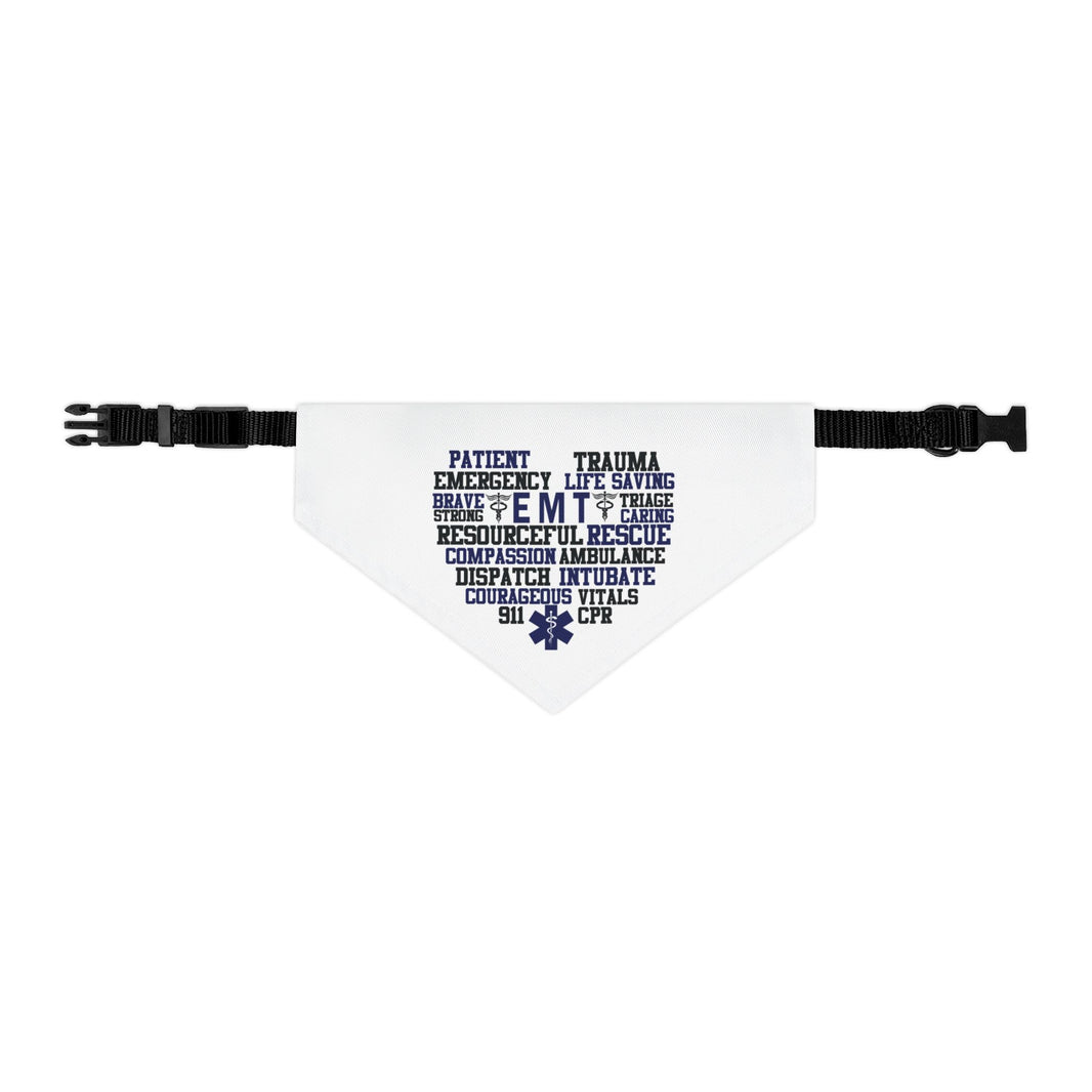 image EMT, EMS, Paramedic Word Cloud Dog Bandana